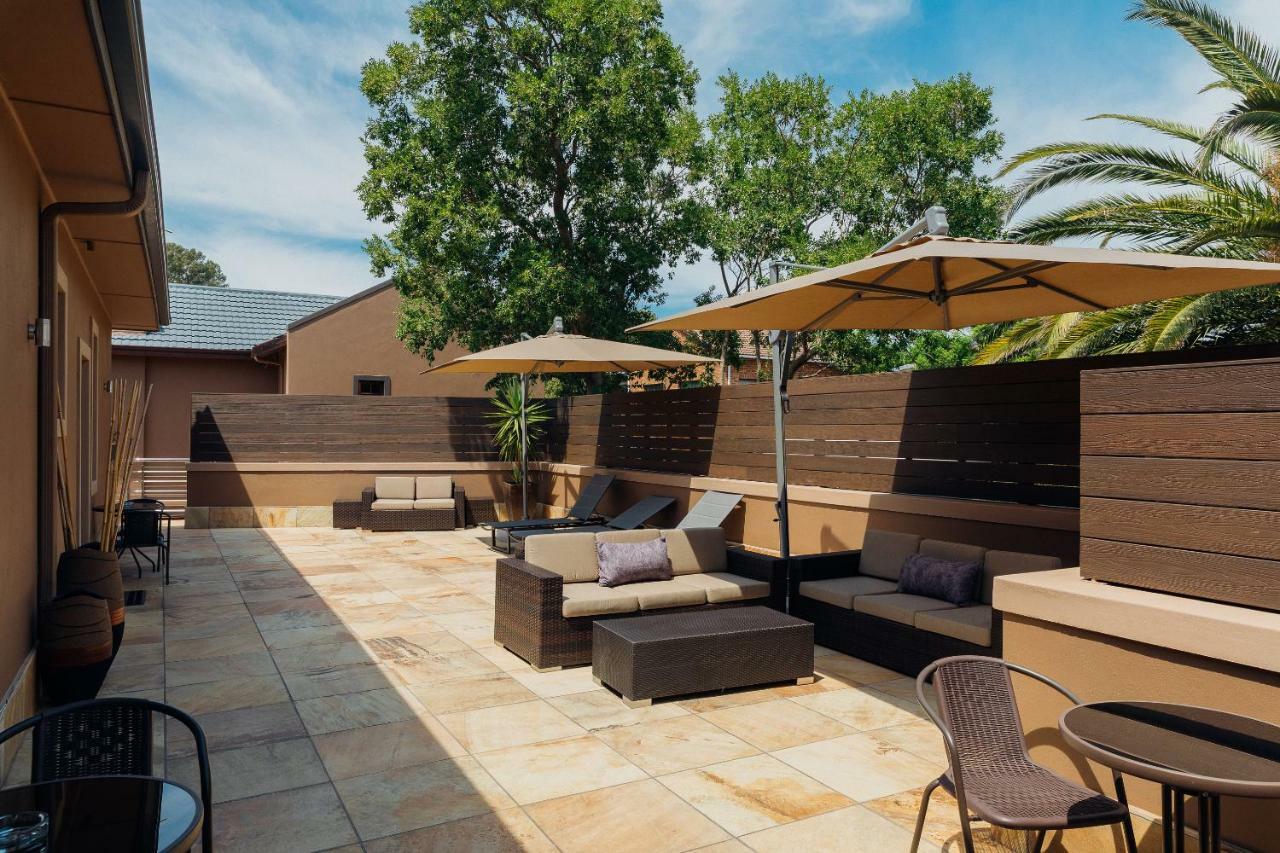 Furnished outdoor patio lounge area